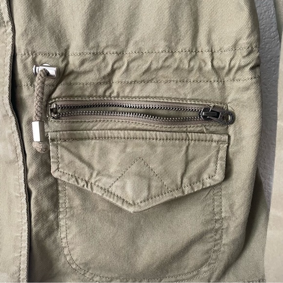 Tommy Hilfiger Olive Green Canvas Preppy,Military, Utility Jacket/Coat Size M - Picture 7 of 16
